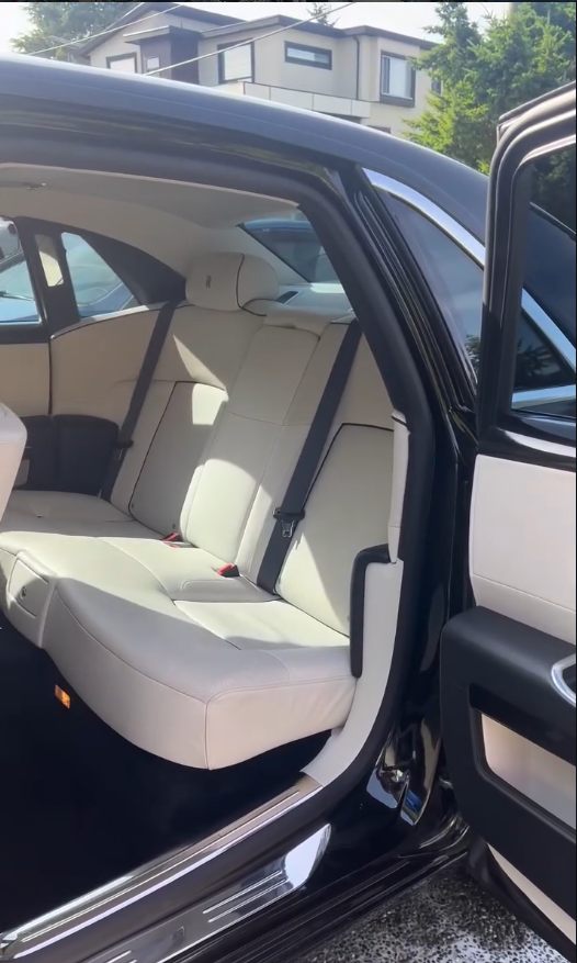 Premium rear seat interior detail